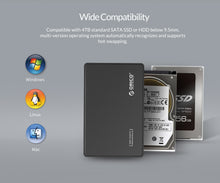Load image into Gallery viewer, ORICO 2.5 inch Type-C Hard Drive Enclosure, USB 3.1 Gen2 Type-C