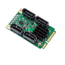Load image into Gallery viewer, 4 Port SATA III 6G Mini PCI Express Marvel 88SE9215 Controller Card