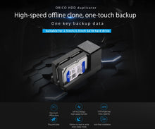 Load image into Gallery viewer, ORICO 6528US3-C 2.5 / 3.5 inch Hard Drive Enclosure with Duplicator, 6528US3-C