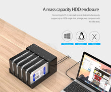 Load image into Gallery viewer, ORICO 6558US3-C 2.5 / 3.5 inch Hard Drive Enclosure with Duplicator, 6558US3-C