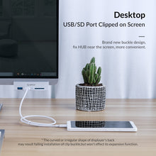 Load image into Gallery viewer, ORICO MH2AC-U3 Clip-type 2 Ports USB3.0 HUB with SD Card Reader