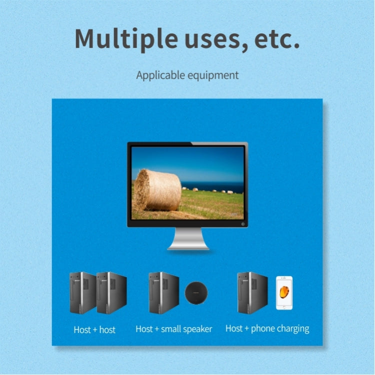2x4 USB Switch 2 Port PCs Sharing 4 Devices for Printer Keyboard Mouse Monitor, 2x4 USB Switc