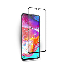 Load image into Gallery viewer, mocolo 0.33mm 9H 2.5D Full Glue Silk Print Tempered Glass Film for Galaxy A70, Support Fingerprint Unlock(Black)
