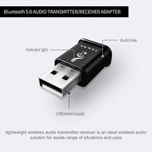 Load image into Gallery viewer, MSD168 2 in 1 Bluetooth Transmitter Receiver Mini 3.5mm AUX Stereo Wireless Bluetooth 5.0 Adapter For Car TV PC MP3
