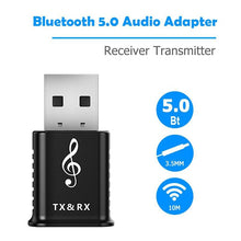Load image into Gallery viewer, MSD168 2 in 1 Bluetooth Transmitter Receiver Mini 3.5mm AUX Stereo Wireless Bluetooth 5.0 Adapter For Car TV PC MP3