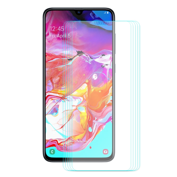5 PCS ENKAY Hat-Prince 0.26mm 2.5D 9H Tempered Glass Protective Film for Samsung Galaxy A70