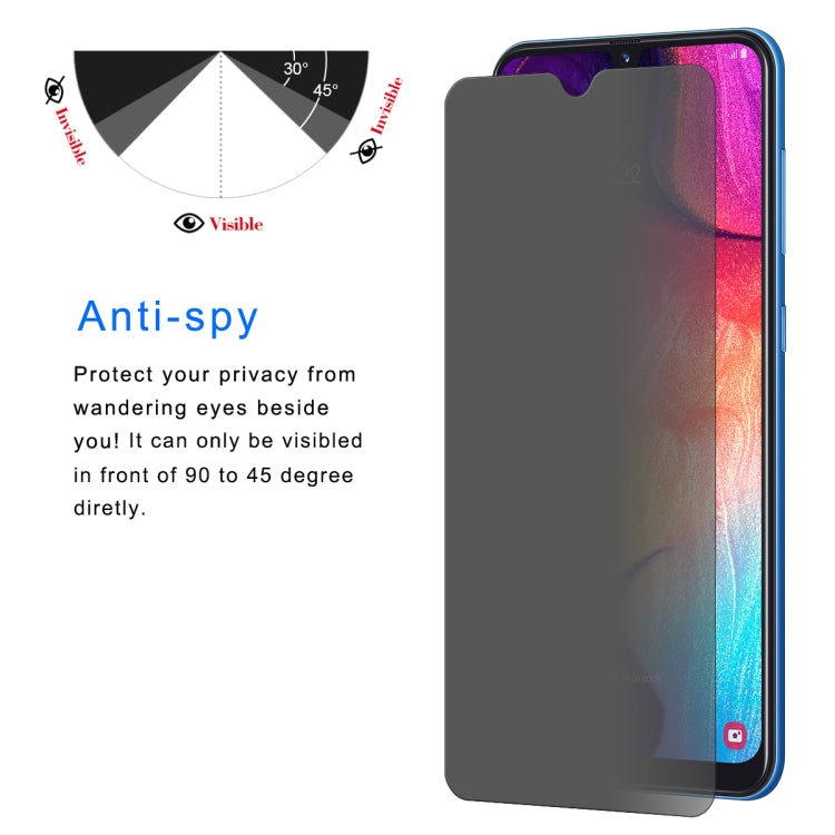 ENKAY Hat-Prince 0.26mm 9H 2.5D Privacy Anti-glare Tempered Glass Film for Samsung Galaxy A30 / A50