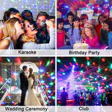 Load image into Gallery viewer, YouOKLight YK2278 3W Sound Activated Party DJ Lighting RBG Disco Ball Strobe Lamp Stage Par Light with 7 Modes, Without Remote Control