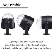 Load image into Gallery viewer, YouOKLight YK2278 3W Sound Activated Party DJ Lighting RBG Disco Ball Strobe Lamp Stage Par Light with 7 Modes, Without Remote Control