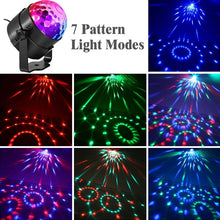 Load image into Gallery viewer, YouOKLight YK2278 3W Sound Activated Party DJ Lighting RBG Disco Ball Strobe Lamp Stage Par Light with 7 Modes, Without Remote Control