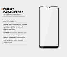 Load image into Gallery viewer, mocolo 0.33mm 9H 3D Full coverage Tempered Glass Film for Galaxy A10