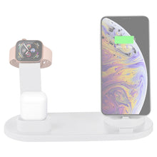 Load image into Gallery viewer, HQ-UD15 Rotatable Wireless Charging Base with Stand for Phones / iWatches / AirPods (Silver)