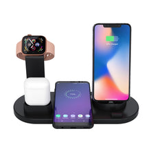 Load image into Gallery viewer, HQ-UD15 Rotatable Wireless Charging Base with Stand for Phones / iWatches / AirPods (Silver)