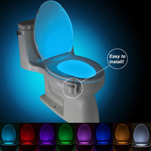 Load image into Gallery viewer, YouOKLight Motion Activated Toilet Nightlight, LED Toilet Light Bathroom Washroom