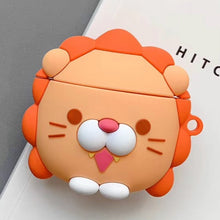 Load image into Gallery viewer, For Apple AirPods 1/2 Generation Universal Wireless Lion And Dinosaur Headphone Holder Bluetooth  Protective Case, Lion
