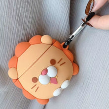 Load image into Gallery viewer, For Apple AirPods 1/2 Generation Universal Wireless Lion And Dinosaur Headphone Holder Bluetooth  Protective Case, Lion
