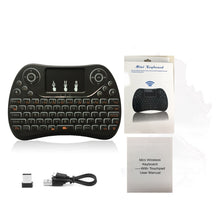 Load image into Gallery viewer, I8 Max 2.4GHz Mini Wireless Keyboard with Touchpad Rechargeable Fly Air Mouse Smart Game 7-color Backlit
