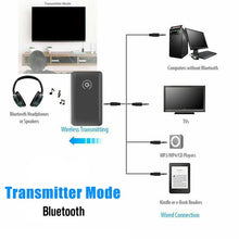 Load image into Gallery viewer, B10S Bluetooth Adapter 5.0 Bluetooth Transmitter Receiver 2 in 1 Bluetooth Adapter, black