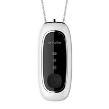 Load image into Gallery viewer, KY100A Portable Negative Ion Air Purifier Neck Hanging Air Purifier, Rectangle White, Rectangle Black