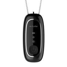 Load image into Gallery viewer, KY100A Portable Negative Ion Air Purifier Neck Hanging Air Purifier, Rectangle White, Rectangle Black