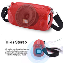 Load image into Gallery viewer, T&amp;G TG532 10W Wireless Bluetooth Speaker Waterproof Portable Outdoor Mini Column Box Loudspeaker with FM Radio