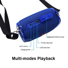 Load image into Gallery viewer, T&amp;G TG532 10W Wireless Bluetooth Speaker Waterproof Portable Outdoor Mini Column Box Loudspeaker with FM Radio