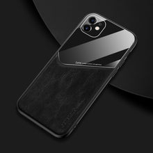 Load image into Gallery viewer, All-inclusive Leather + Organic Glass Phone Case with Metal Iron Sheet, For iPhone 11