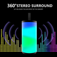 Load image into Gallery viewer, T&amp;G TG169 LED Portable Bluetooth Speaker Outdoor Waterproof Subwoofer 3D Stereo Mini wireless Loudspeaker Support AUX FM TF card