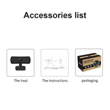 Load image into Gallery viewer, C3 400W Pixels 2K Resolution Auto Focus HD 1080P Webcam 360 Rotation For Live Broadcast Video Conference Work WebCamera With Mic USB Driver-free, C3