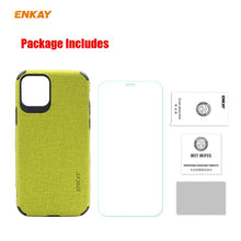 Load image into Gallery viewer, For iPhone 11 Pro ENKAY ENK-PC0322 2 in 1 Business Series Denim Texture PU Leather + TPU Soft Slim Case Cover ＆ 0.26mm 9H 2.5D Tempered Glass Film, For iPhone 11 Pro