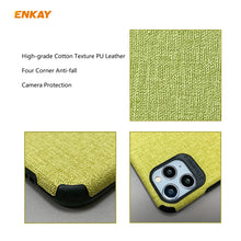 Load image into Gallery viewer, For iPhone 11 Pro ENKAY ENK-PC0322 2 in 1 Business Series Denim Texture PU Leather + TPU Soft Slim Case Cover ＆ 0.26mm 9H 2.5D Tempered Glass Film, For iPhone 11 Pro