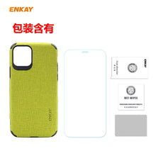 Load image into Gallery viewer, For iPhone 11 ENKAY ENK-PC0312 2 in 1 Business Series Denim Texture PU Leather + TPU Soft Slim Case Cover ＆ 0.26mm 9H 2.5D Tempered Glass Film, For iPhone 11