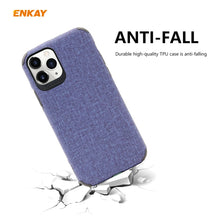 Load image into Gallery viewer, For iPhone 11 Pro Max ENKAY ENK-PC033 Business Series Denim Texture PU Leather + TPU Soft Slim Case Cover, For iPhone 11 Pro Max