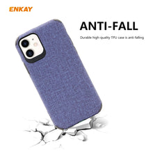 Load image into Gallery viewer, For iPhone 11 ENKAY ENK-PC031 Business Series Denim Texture PU Leather + TPU Soft Slim Case Cover, For iPhone 11