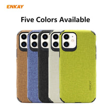 Load image into Gallery viewer, For iPhone 11 ENKAY ENK-PC031 Business Series Denim Texture PU Leather + TPU Soft Slim Case Cover, For iPhone 11