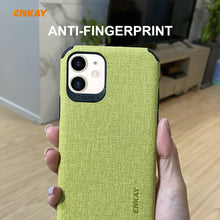 Load image into Gallery viewer, For iPhone 11 ENKAY ENK-PC031 Business Series Denim Texture PU Leather + TPU Soft Slim Case Cover, For iPhone 11