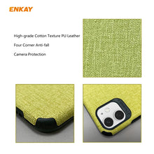 Load image into Gallery viewer, For iPhone 11 ENKAY ENK-PC031 Business Series Denim Texture PU Leather + TPU Soft Slim Case Cover, For iPhone 11