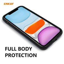 Load image into Gallery viewer, For iPhone 11 ENKAY ENK-PC031 Business Series Denim Texture PU Leather + TPU Soft Slim Case Cover, For iPhone 11