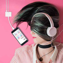 Load image into Gallery viewer, ZS-KL21820 3 in 1 8 Pin to 8 Pin Charging Port + 8 Pin Earphone Jack + 3.5mm Earphone Jack Earphone Adapter Adapter