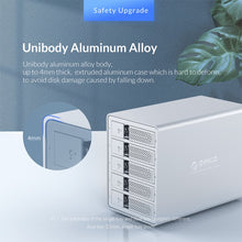 Load image into Gallery viewer, ORICO 9548U3-BK 3.5-Inch Multi-Bay Hard Drive Enclosure