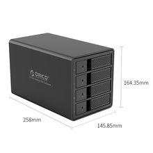 Load image into Gallery viewer, ORICO 9548U3-BK 3.5-Inch Multi-Bay Hard Drive Enclosure