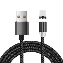Load image into Gallery viewer, USB to 8 Pin Magnetic Metal Connector Nylon Two-color Braided Magnetic Charging Cable, Cable Length: 1m, 8 Pin