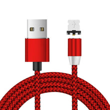 Load image into Gallery viewer, USB to 8 Pin Magnetic Metal Connector Nylon Two-color Braided Magnetic Charging Cable, Cable Length: 1m, 8 Pin