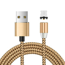 Load image into Gallery viewer, USB to 8 Pin Magnetic Metal Connector Nylon Two-color Braided Magnetic Charging Cable, Cable Length: 1m, 8 Pin
