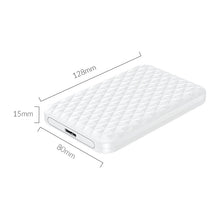 Load image into Gallery viewer, ORICO 2520U3 2.5-Inch Portable Hard Drive Enclosure, White, Black