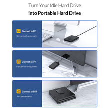 Load image into Gallery viewer, ORICO 2520U3 2.5-Inch Portable Hard Drive Enclosure, White, Black