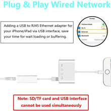 Load image into Gallery viewer, ZS-S1827 4 in 1 SD Card + TF Card + 8 Pin Charge + USB Interface to 8 Pin Interface Camera Reader Adapter, Support All iOS System