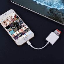Load image into Gallery viewer, ZS-KL21810 8 Pin to SD Card Camera Card Reader Adapter, Support All iOS System