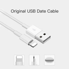 Load image into Gallery viewer, 2 in 1 1m USB to 8 Pin Data Cable + 30W QC 3.0 4 USB Interfaces Mobile Phone Tablet PC Universal Quick Charger Travel Charger Set, UK Plug, 8 Pin Set UK Plug