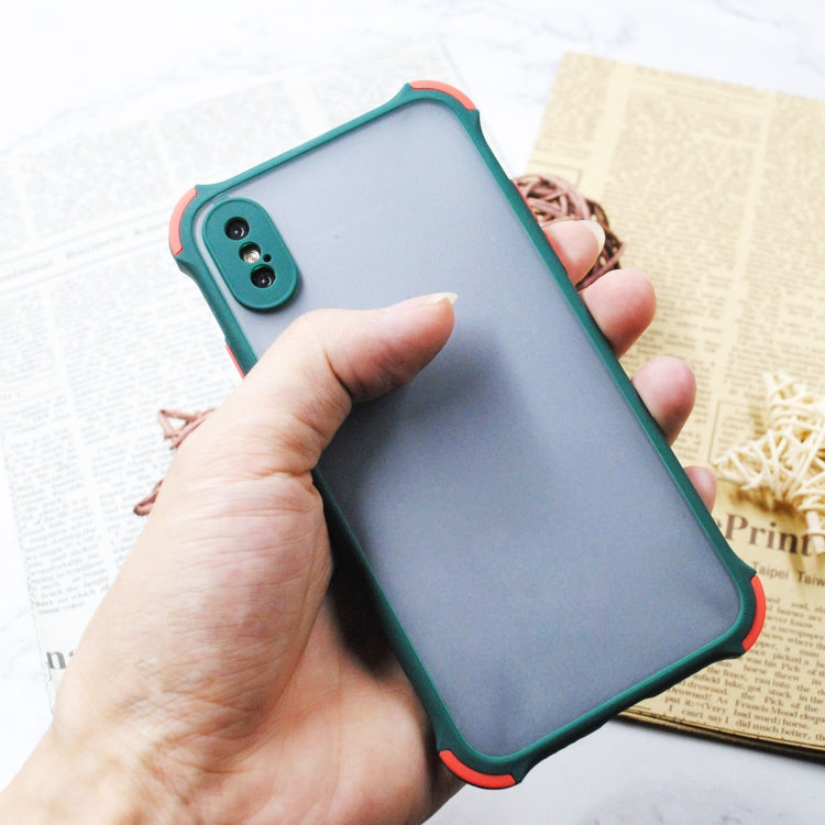 TPU + PC Four Corner Anti Falling Skin Protection Shell, For iPhone XS/X